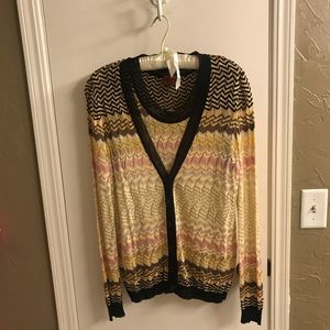 Missoni Multicolor Zigzag Cardigan
